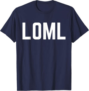 LOML Cute Couples Date, Valentines and Anniversary T-Shirt - T-Shirt | Navy