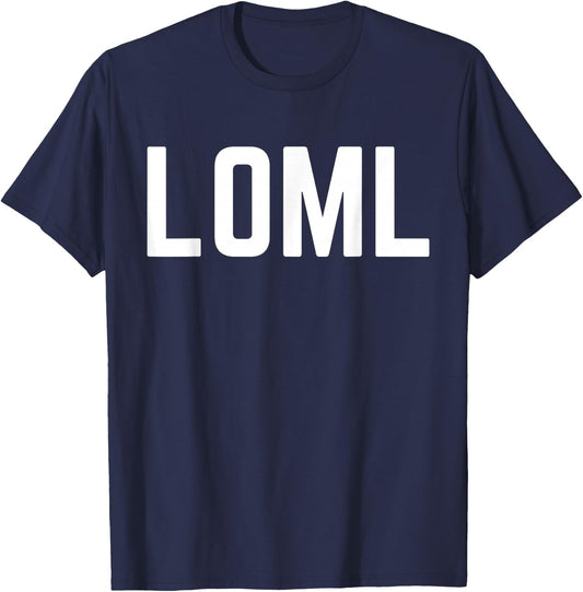 LOML Cute Couples Date, Valentines and Anniversary T-Shirt - T-Shirt | Navy