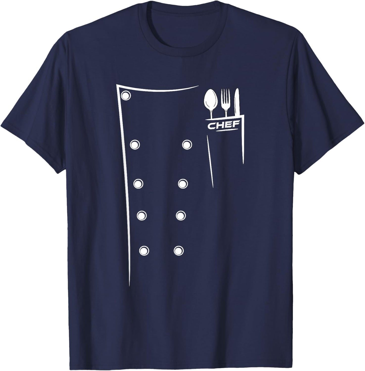 Kitchen Utensils Design Chef Culinary Outfit T-Shirt - T-Shirt | Navy
