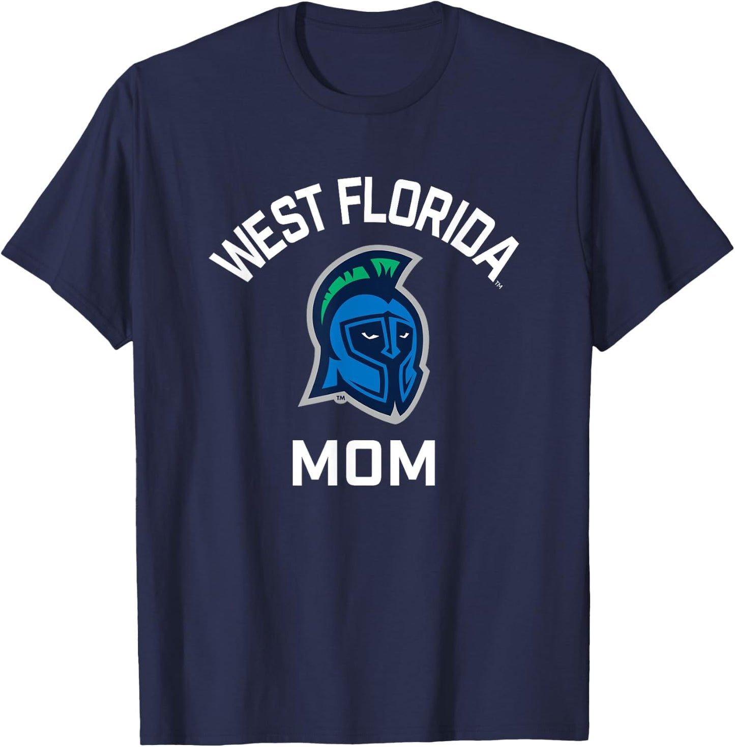 University of West Florida UWF Argonauts Arched Mom T-Shirt - T-Shirt | Navy