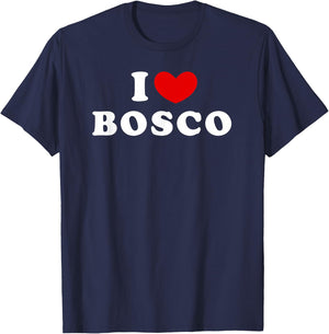 I Love Bosco, I Love Bosco T-Shirt - T-Shirt | Navy