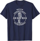 Never Underestimate An Old Man with A Microphone-Funny T-Shirt - T-Shirt | Navy