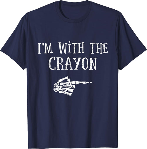 Im with the crayon matching partner couple costume halloween