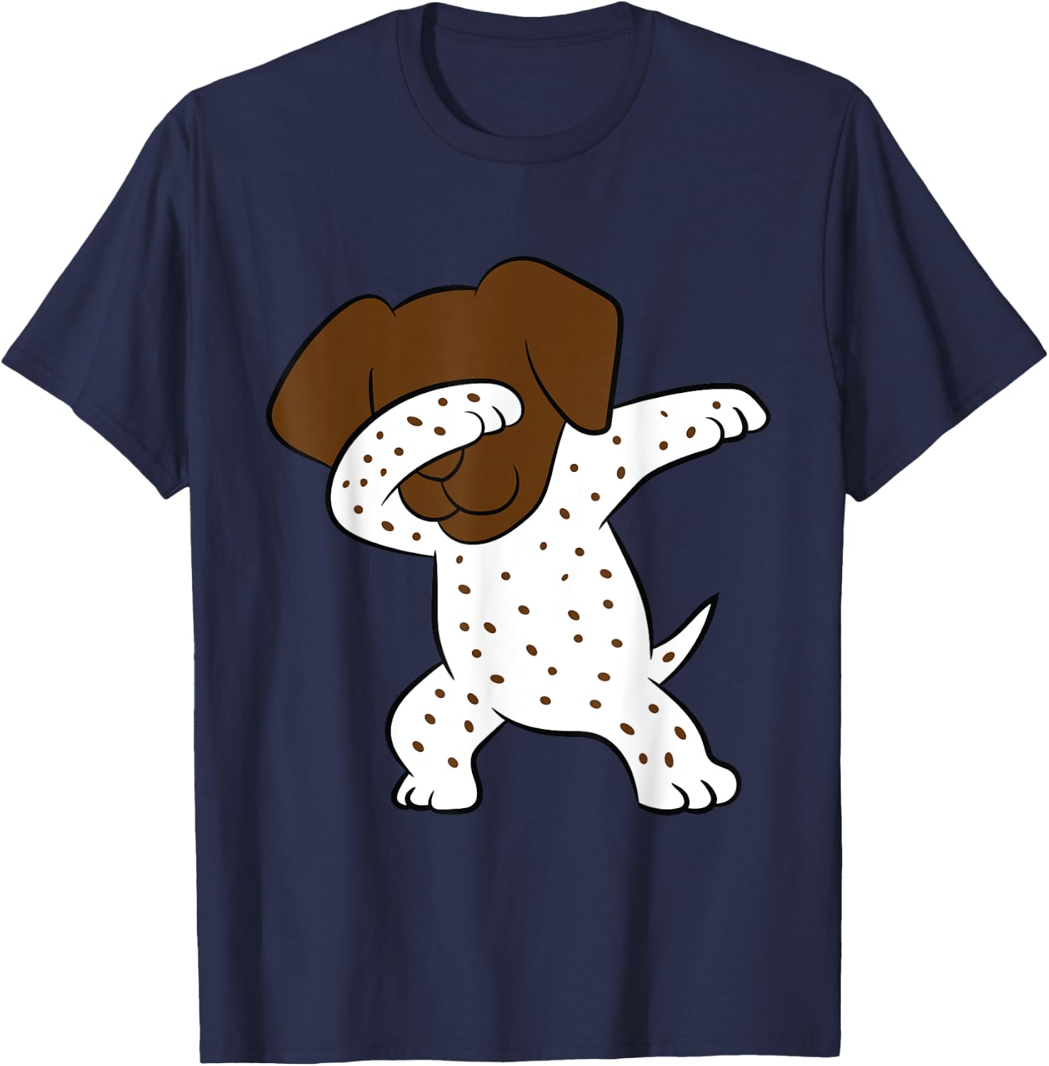Dabbing German Shorthaired Pointer Cute Dabbing GSP Dog T-Shirt - T-Shirt | Navy