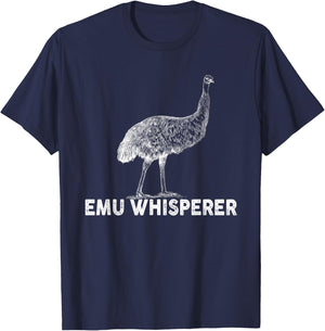 Emu Whisperer Outfit Emus Costume Bird Lover T-Shirt - T-Shirt | Navy