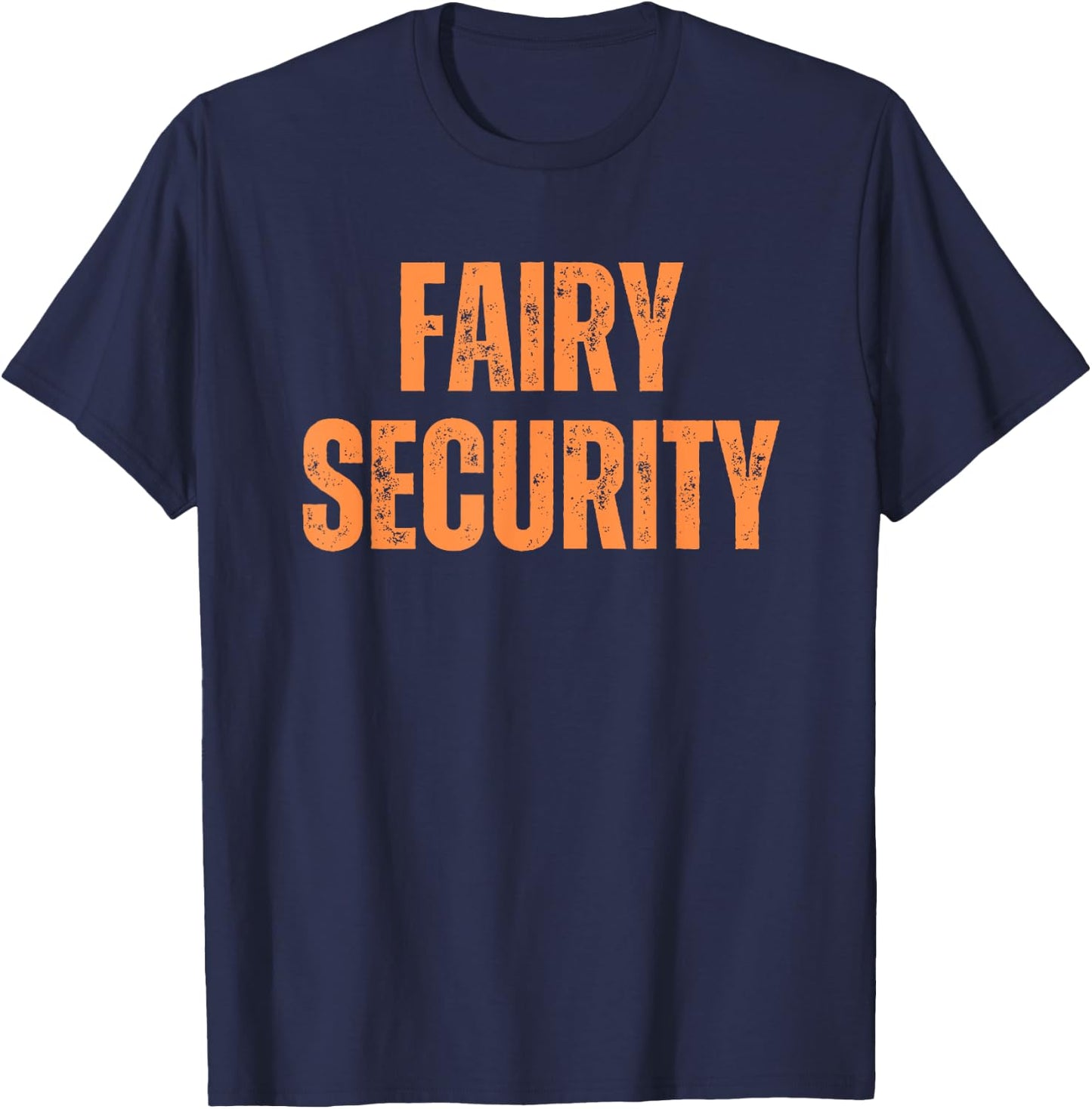 Orange Halloween Fairy Security T-Shirt - T-Shirt | Navy
