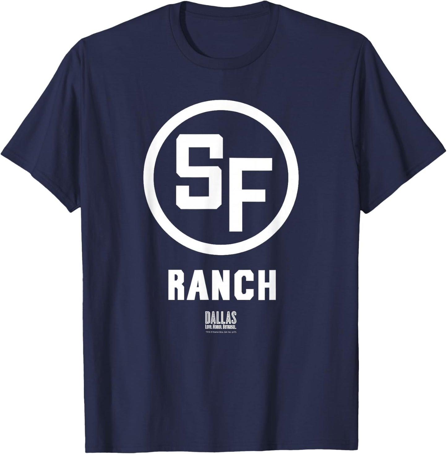 Dallas TV Series Southfork Ranch T-Shirt - T-Shirt | Navy