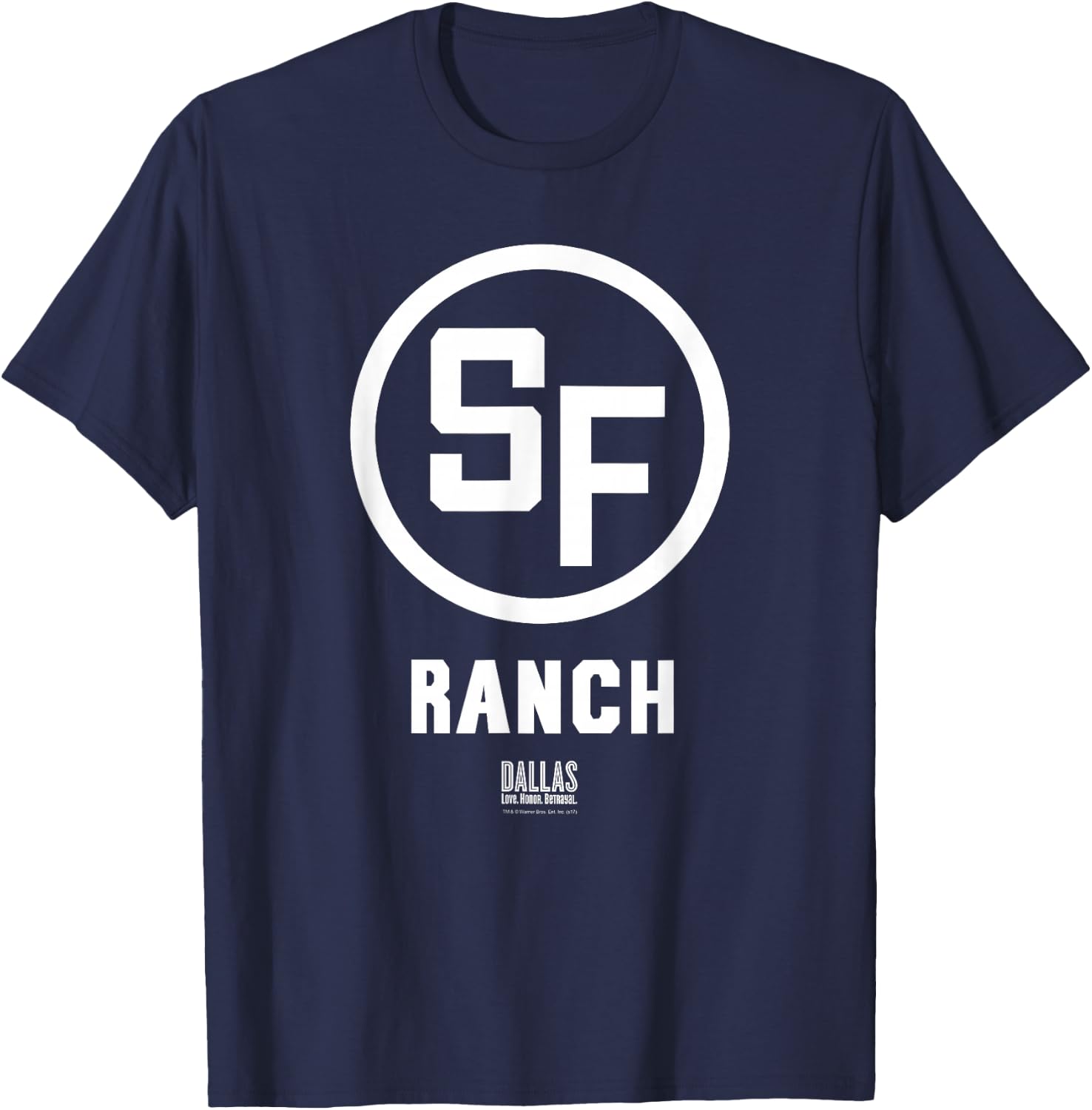 Dallas TV Series Southfork Ranch T-Shirt - T-Shirt | Navy