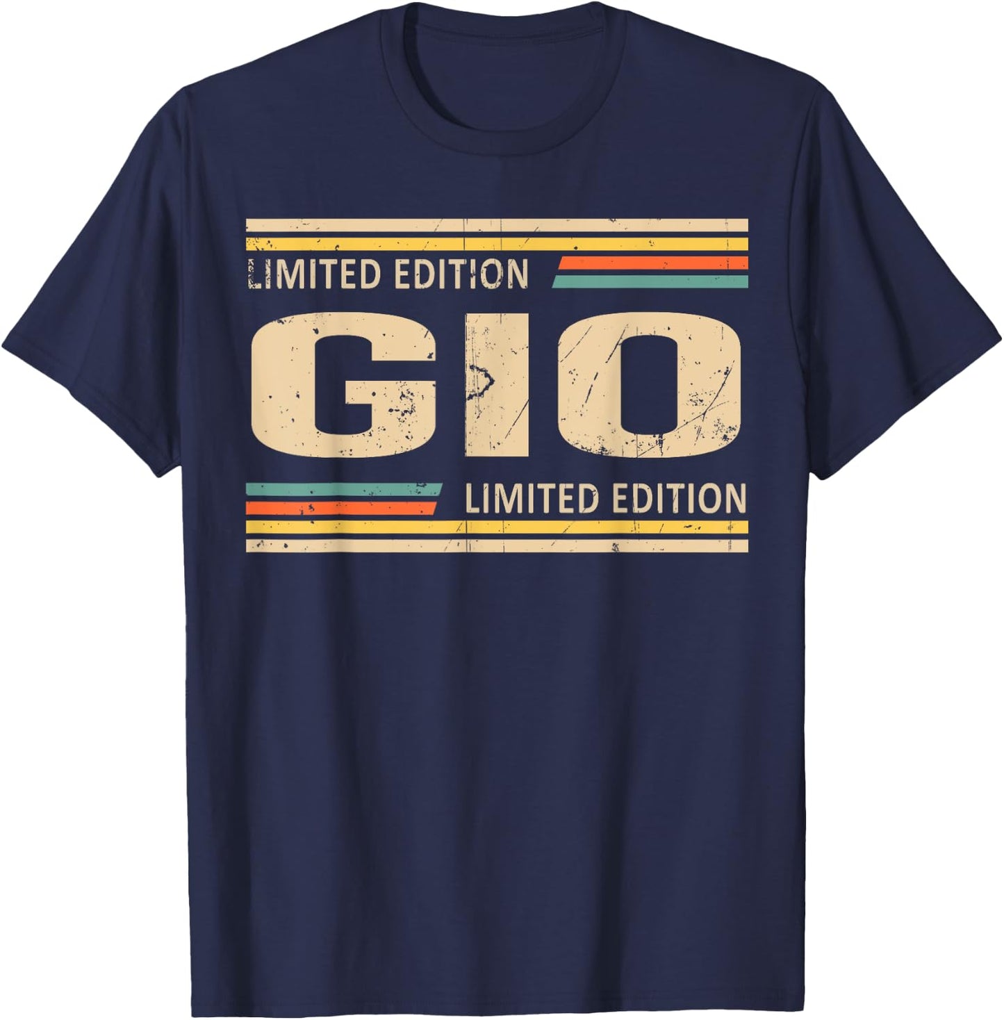 GIO Limited Edition Shirt GIO Name Personalized T-Shirt - T-Shirt | Navy