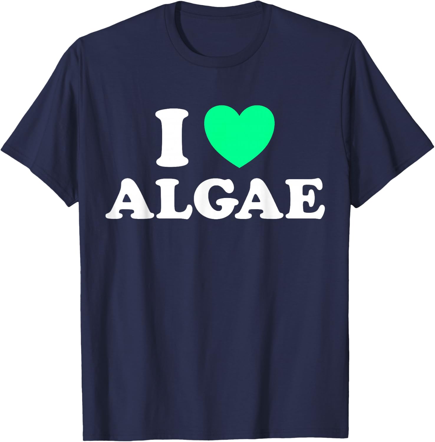 Alga Heart Funny Cute C02 Sequestration Bioremediation Fan T-Shirt - T-Shirt | Navy