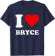 I Love Bryce T-Shirt - T-Shirt | Navy