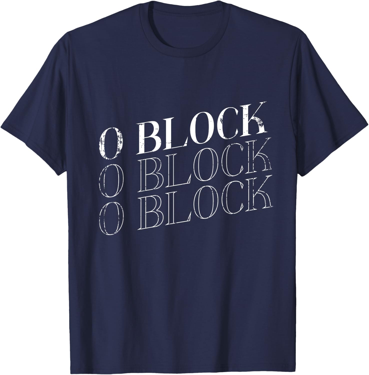 Chiraq Chicago Drill Music O Block T-Shirt - T-Shirt | Navy