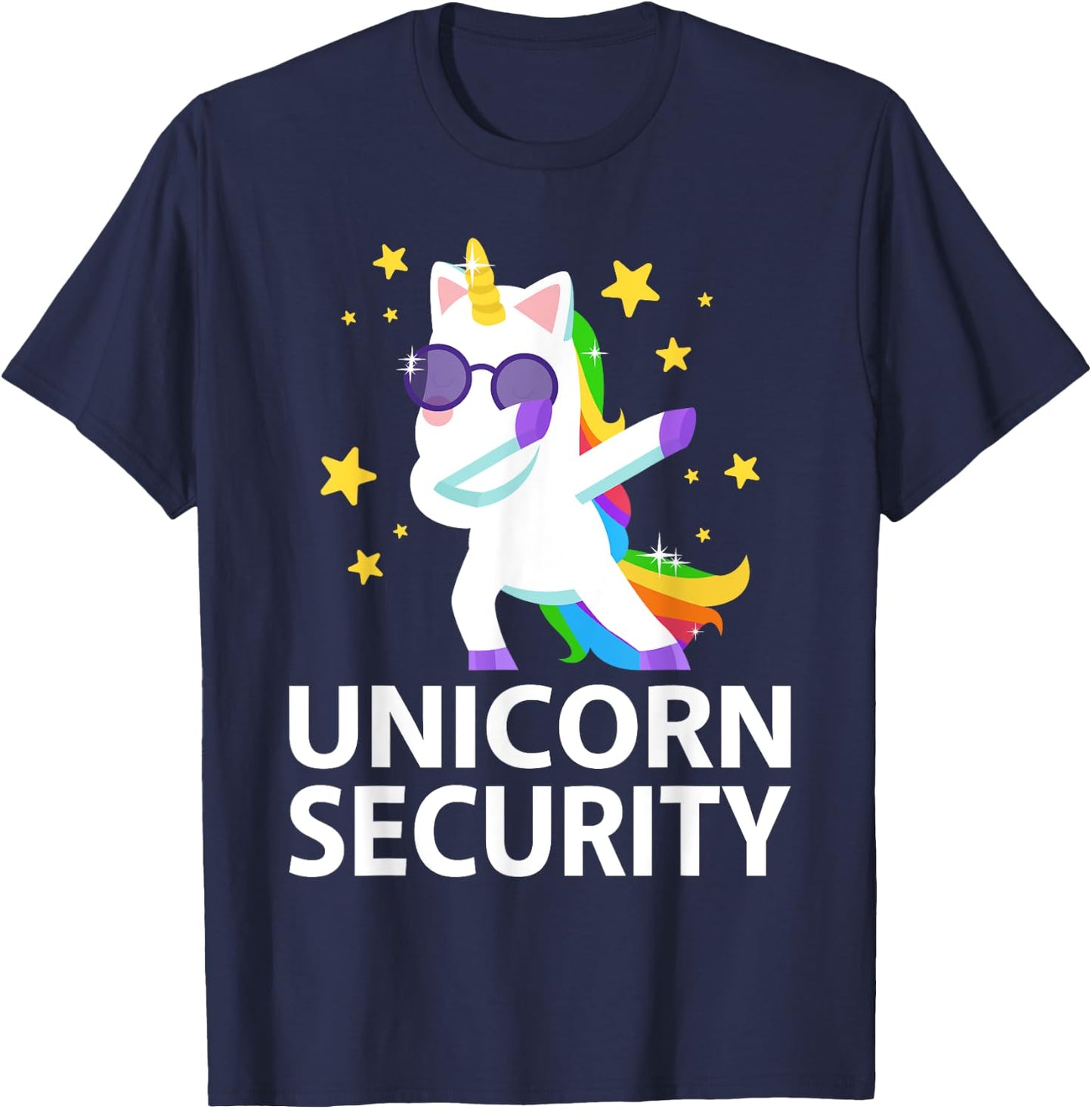 Unicorn Headband Adult Unicorn Onesie Unicorn Security T-Shirt - T-Shirt | Navy