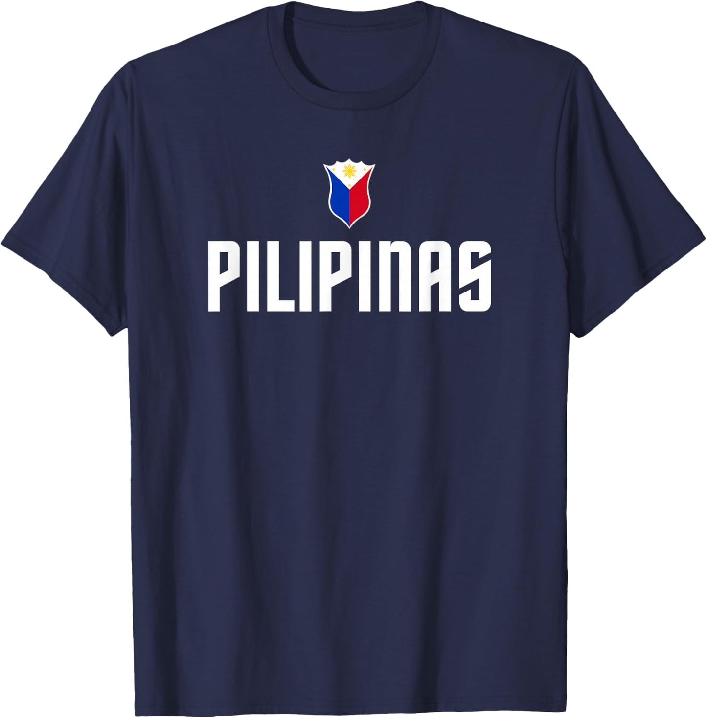 Pilipinas Basketball Wear, Gilas Philippines Casual Wear T-Shirt - T-Shirt | Navy