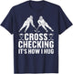 Cool Ice Hockey Art Men Women Boys Field Ice Hockey Lover T-Shirt - T-Shirt | Navy