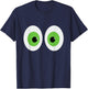 Two Big Green Eyeballs T-Shirt - T-Shirt | Navy