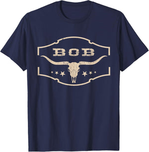 Classic Art Bob Last Name Adorable Apparel For Lovers Pride T-Shirt - T-Shirt | Navy