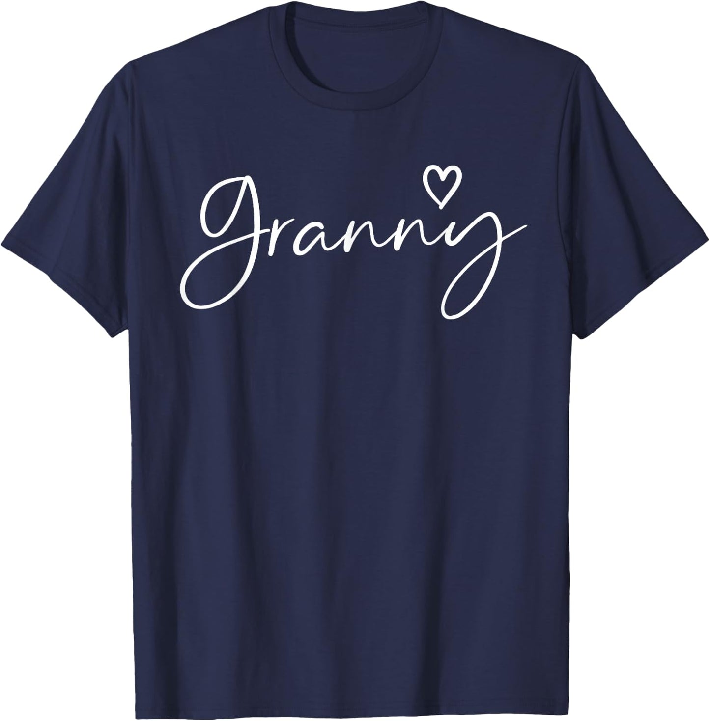 Granny Gifts Grandma Heart Mother's Day Granny T-Shirt - T-Shirt | Navy