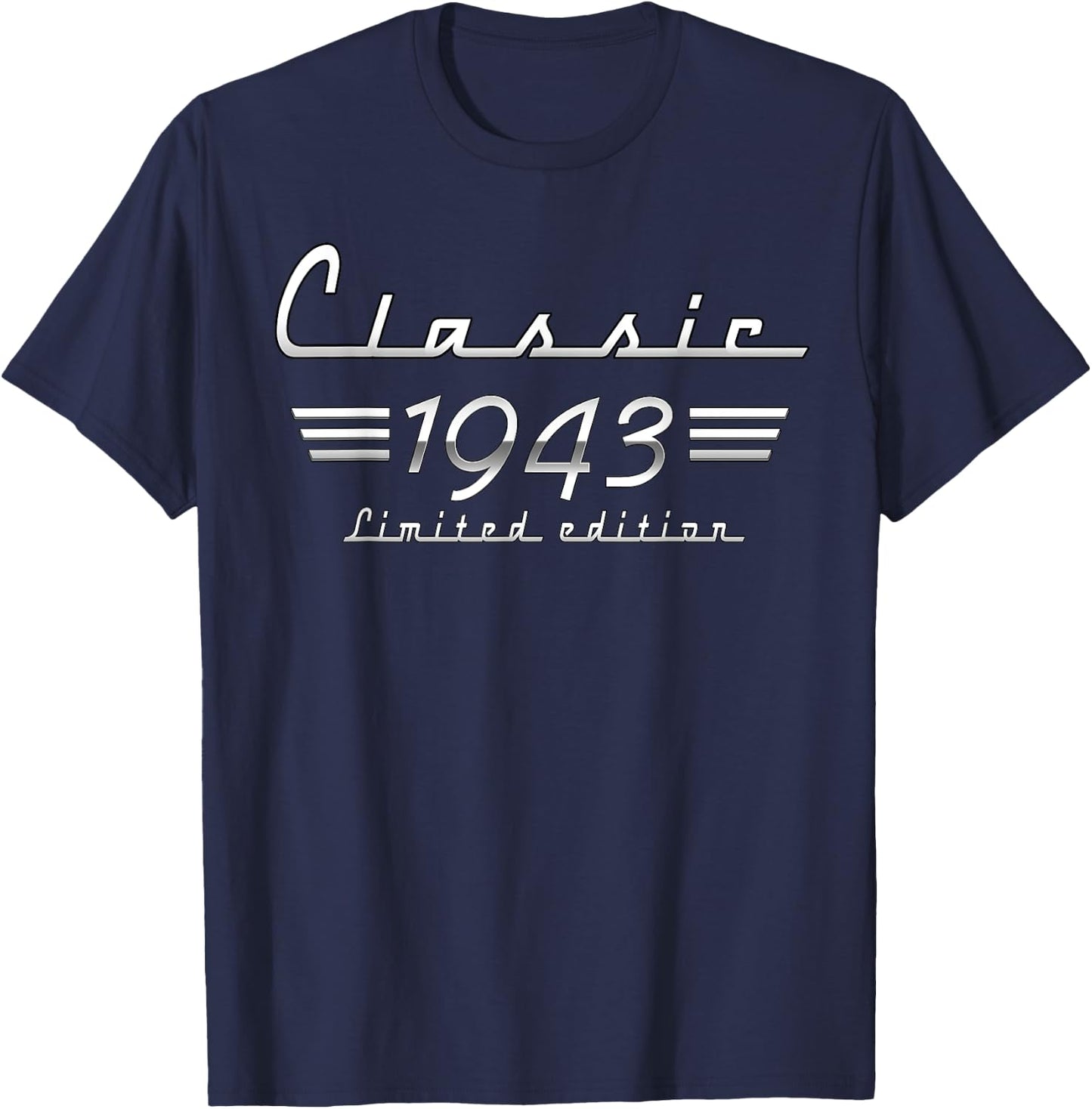 82 Year Old Gift Classic 1943 Limited Edition 82nd Birthday T-Shirt - T-Shirt | Navy