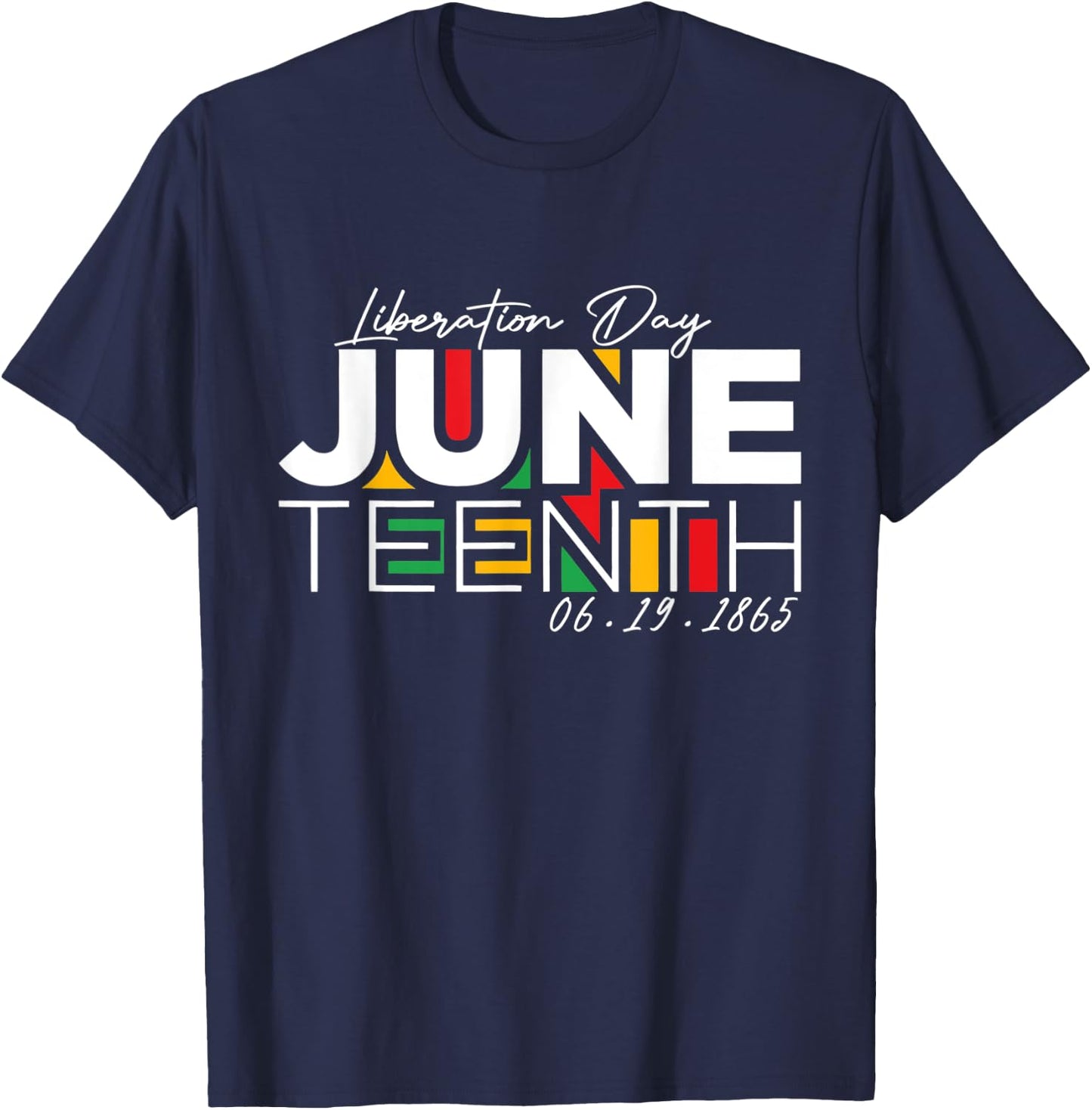 Black Women Liberation Day Juneteenth Freedom 16.09.1865 T-Shirt - T-Shirt | Navy