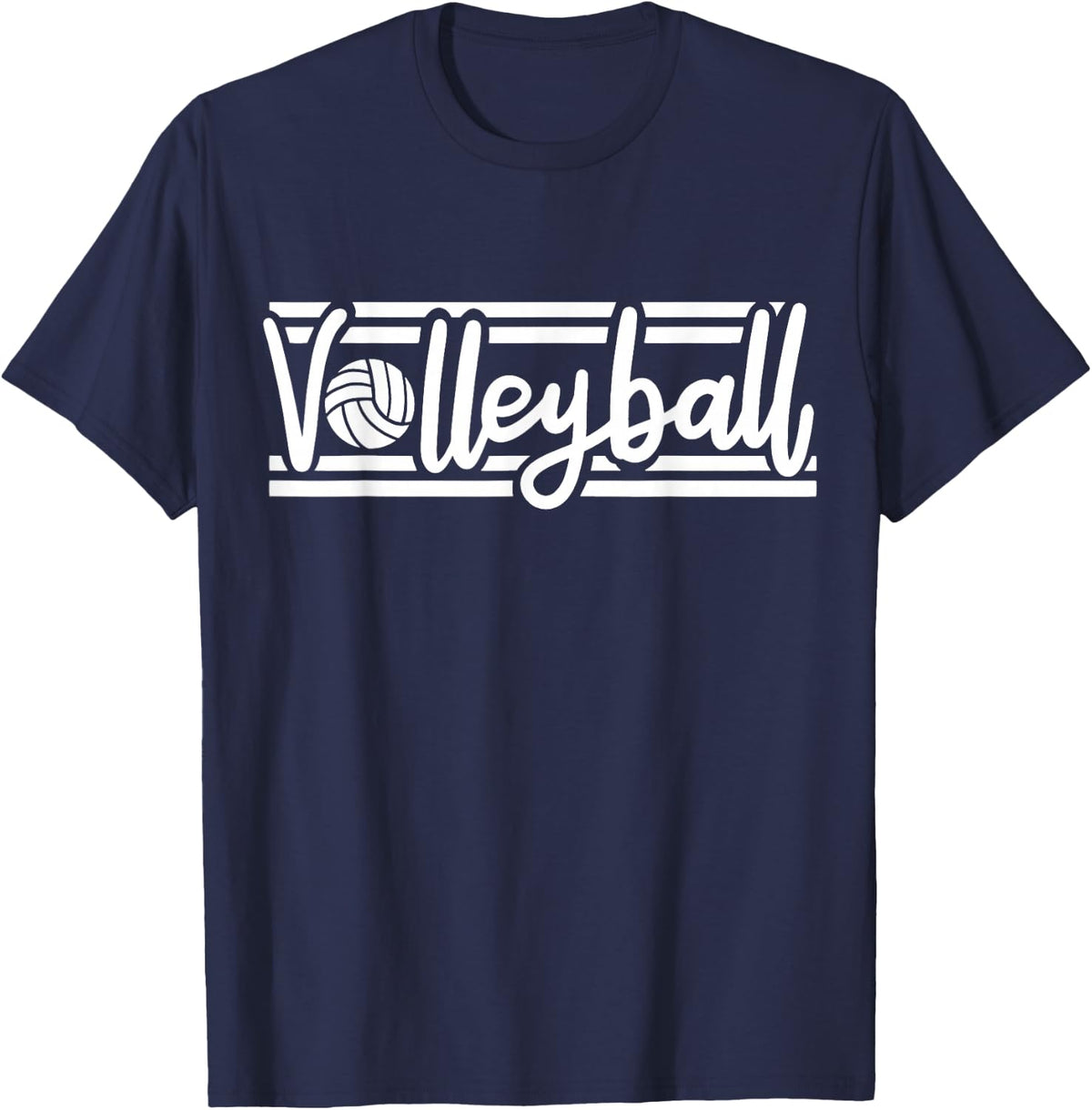 Volleyball for Girls Women T-Shirt - T-Shirt | Navy