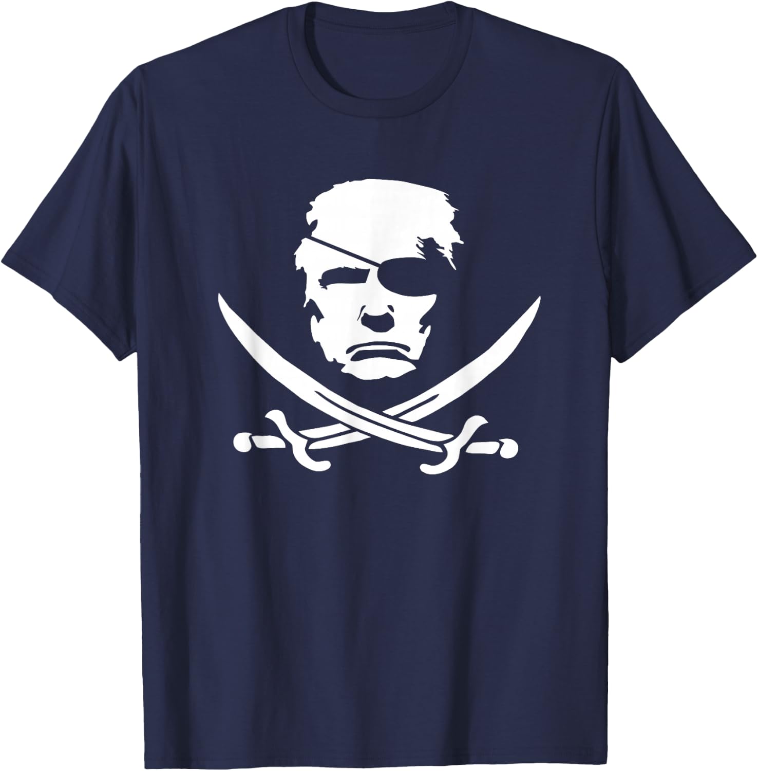 Donald Trump Pirate Funny Boating Republican Conservative T-Shirt - T-Shirt | Navy