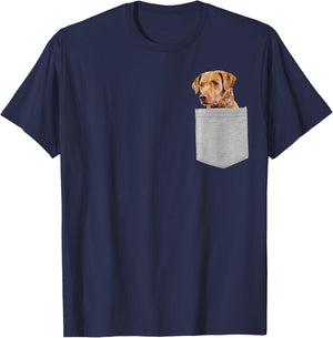 Dog in Your Pocket Chesapeake Bay Retriever T-Shirt - T-Shirt | Navy
