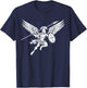 Archangel Catholic Religion Christianity Guardian Angel T-Shirt - T-Shirt | Navy
