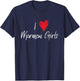 I Love Heart Mormon Girls Funny LDS T-Shirt - T-Shirt | Navy