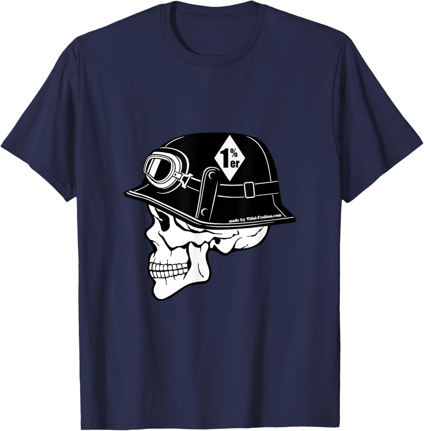 Diamond 1%, rocker, biker, motorcycle, 1 percent T-Shirt - T-Shirt | Navy