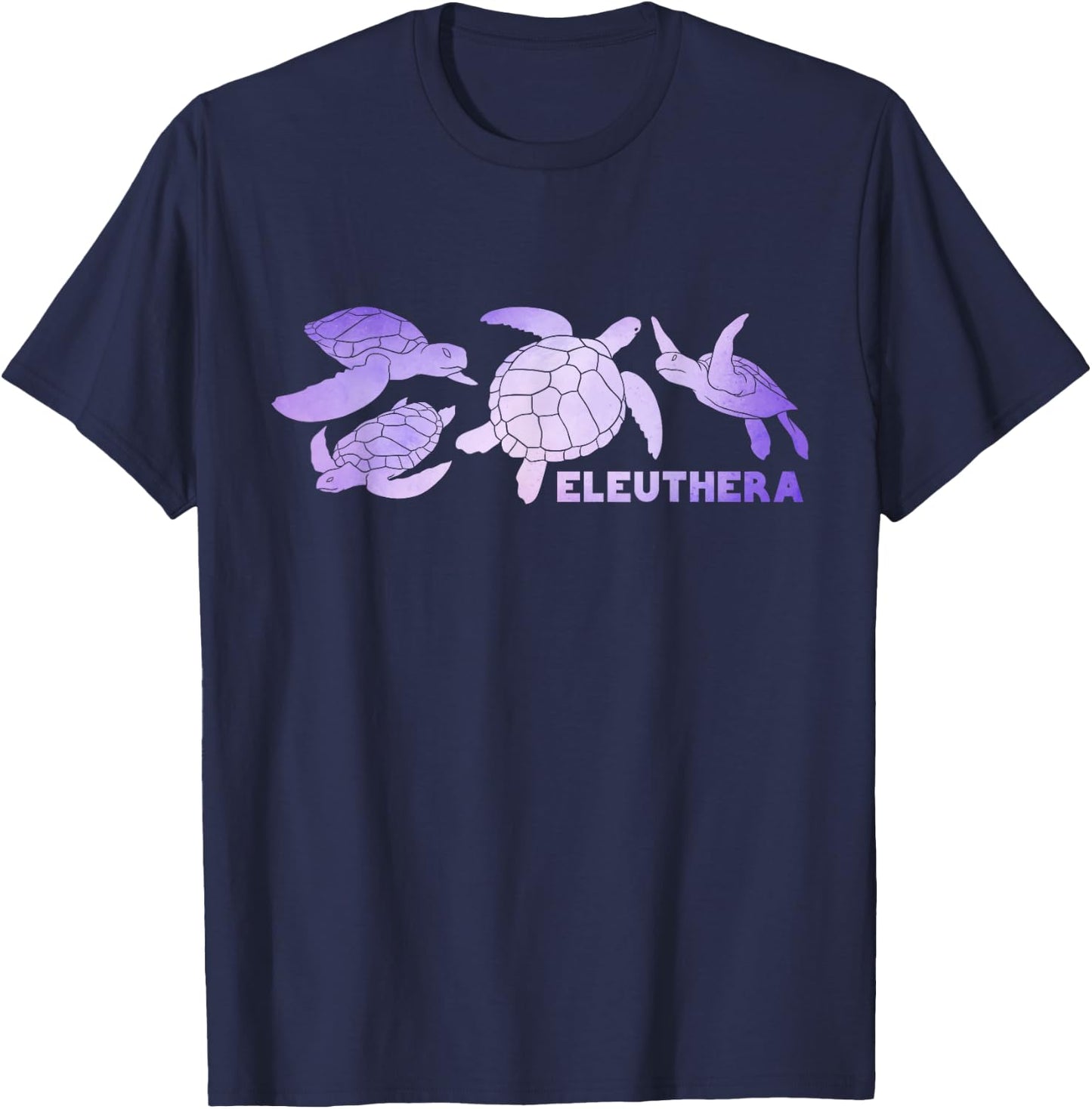 Eleuthera Sea Turtles Bahamas Beach Vacation T-Shirt - T-Shirt | Navy