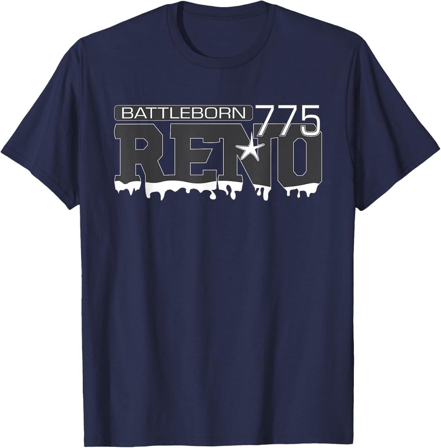 Reno Nevada Battleborn T-Shirt - T-Shirt | Navy