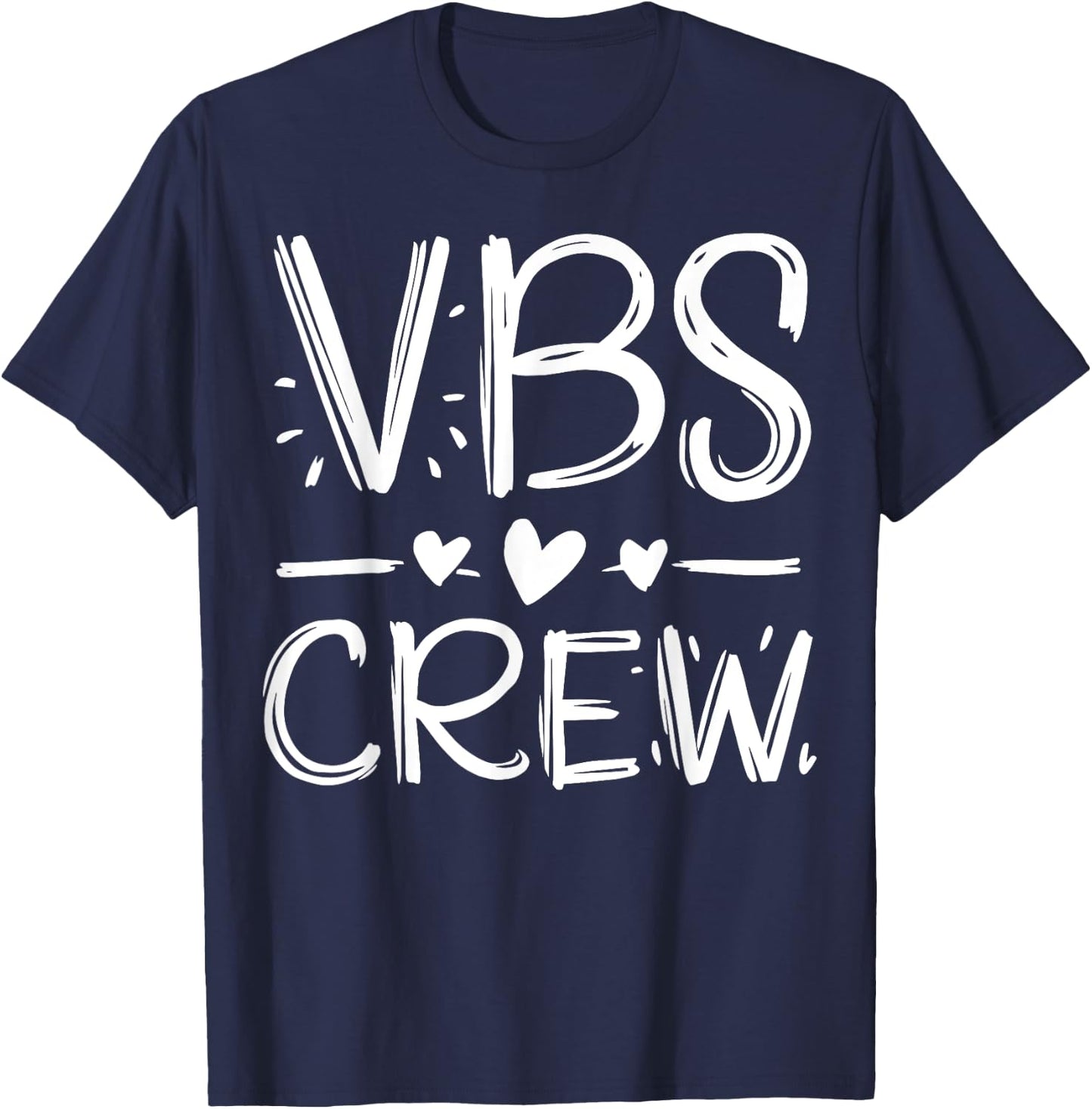 VBS Crew Faith-Based Gathering Sunday School Teacher Women Girls Kids T-Shirt - T-Shirt | Navy