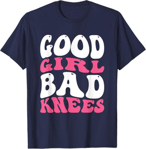 Good Girl Bad Knees T-Shirt - T-Shirt | Navy