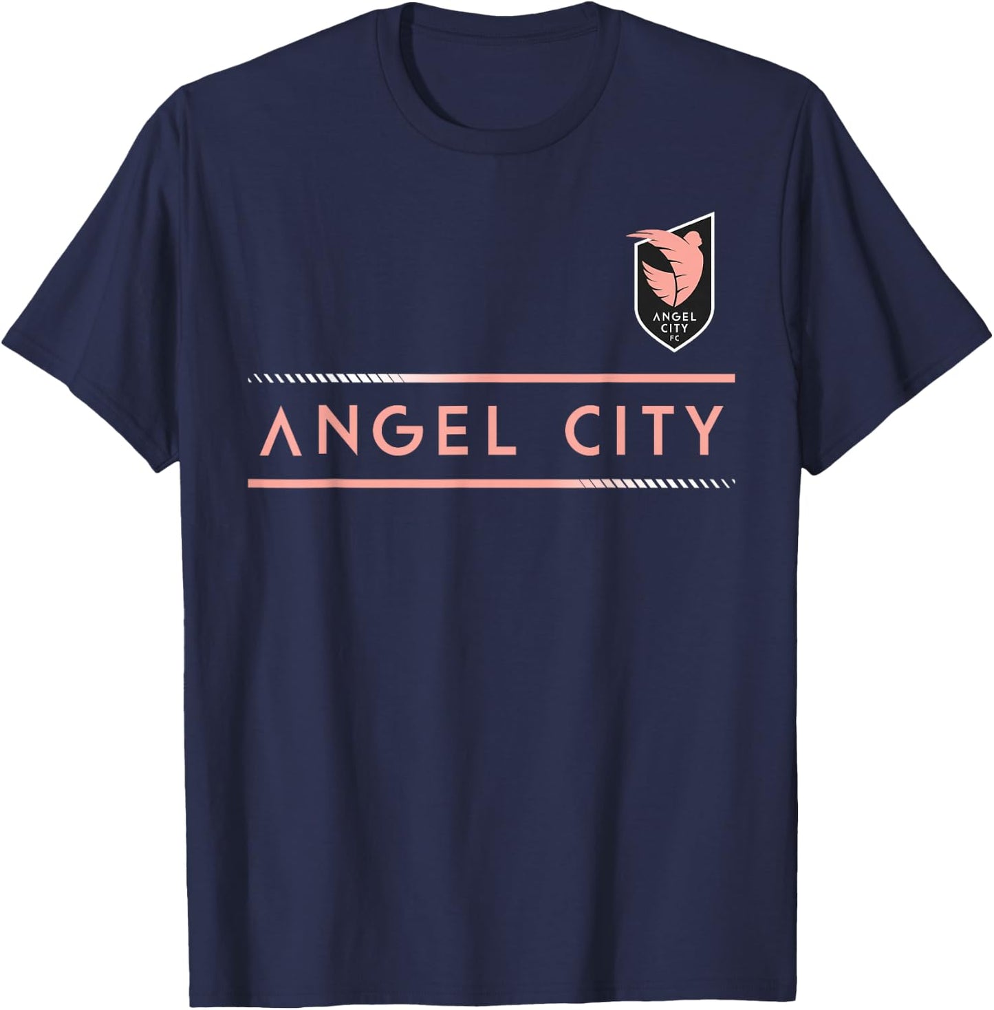 Officially Licensed Angel City FC Soccer NWSL Apparel T-Shirt - T-Shirt | Navy