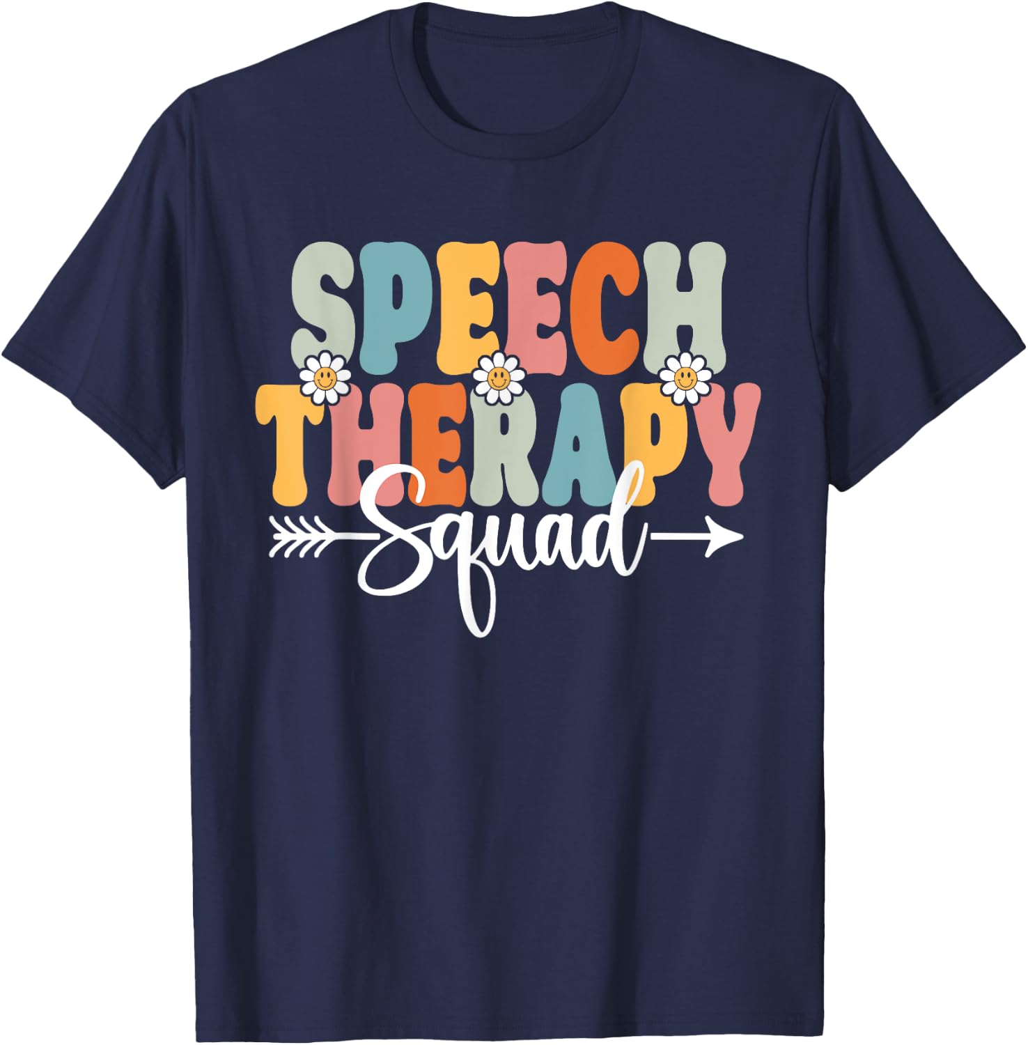 Speech Therapy Squad Back To School Speech Therapist T-Shirt - T-Shirt | Navy
