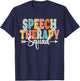 Speech Therapy Squad Back To School Speech Therapist T-Shirt - T-Shirt | Navy