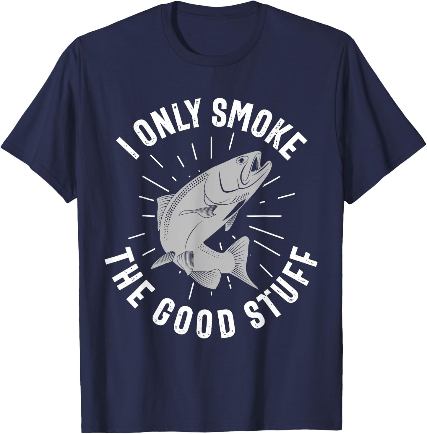 King Salmon Fishing fisherman T-Shirt - T-Shirt | Navy