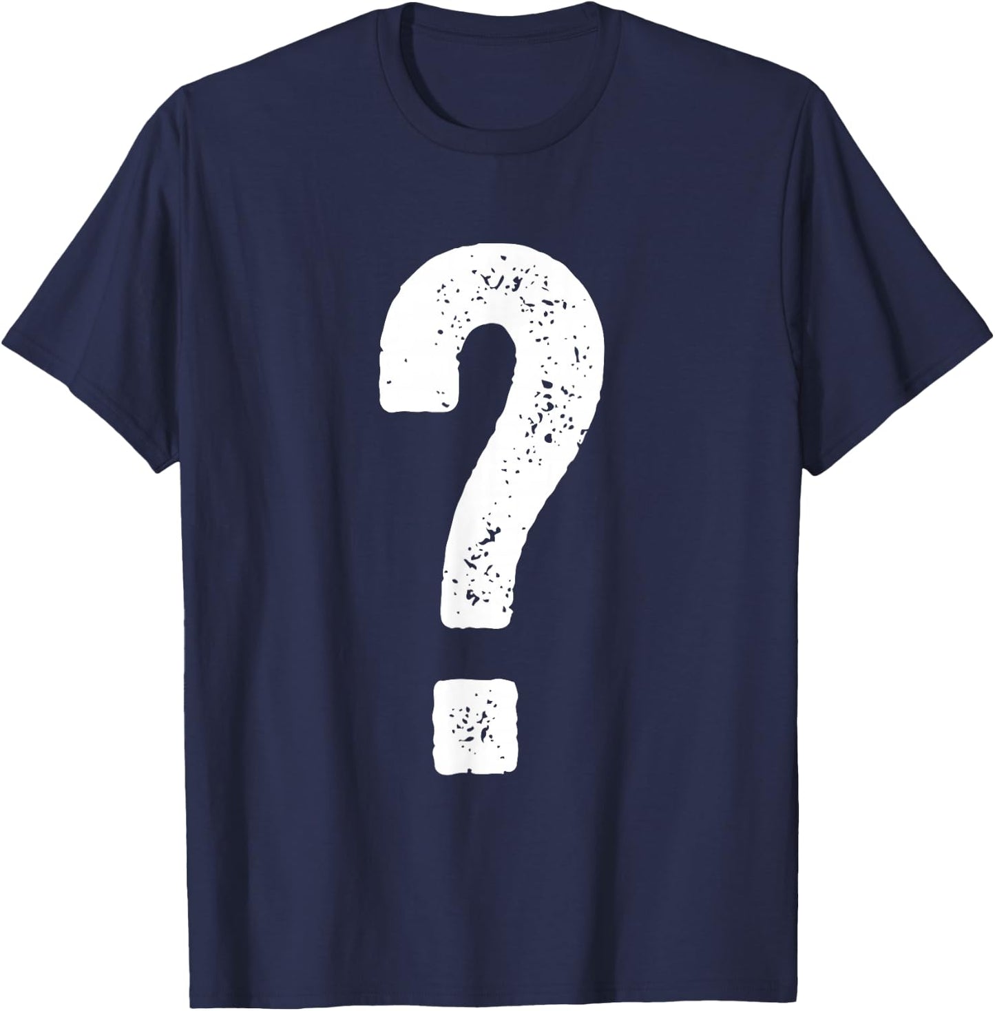 Question Mark Shirt Couple Men Women Kids Guess Who Costume T-Shirt - T-Shirt | Navy