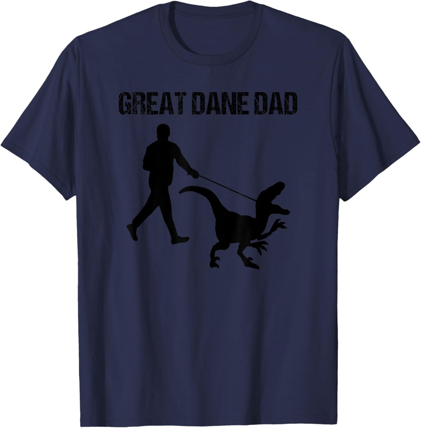 Great Dane dad Dinosaur T-Shirt - T-Shirt | Navy