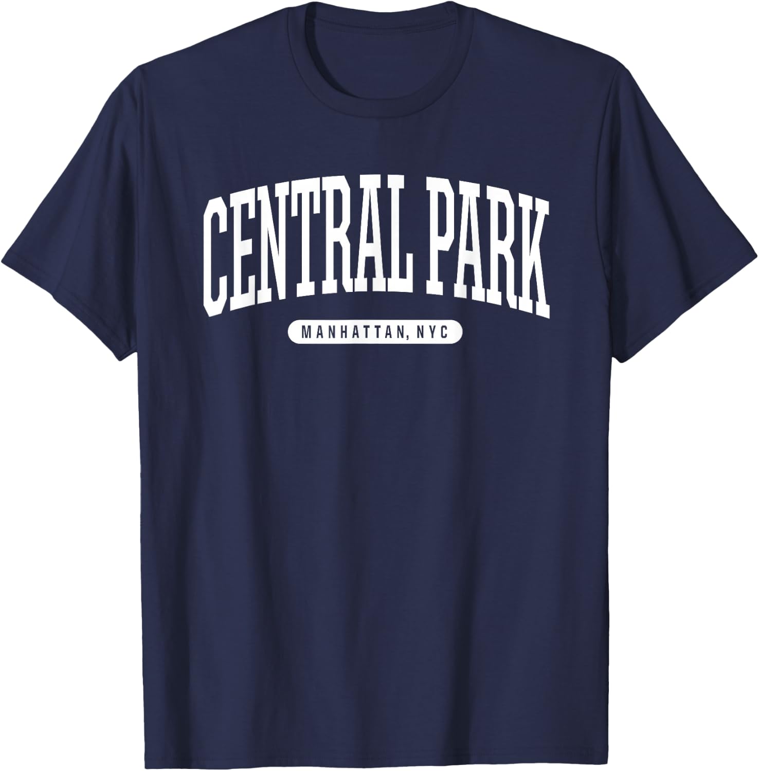 NYC Borough Central Park Manhattan New York T-Shirt - T-Shirt | Navy