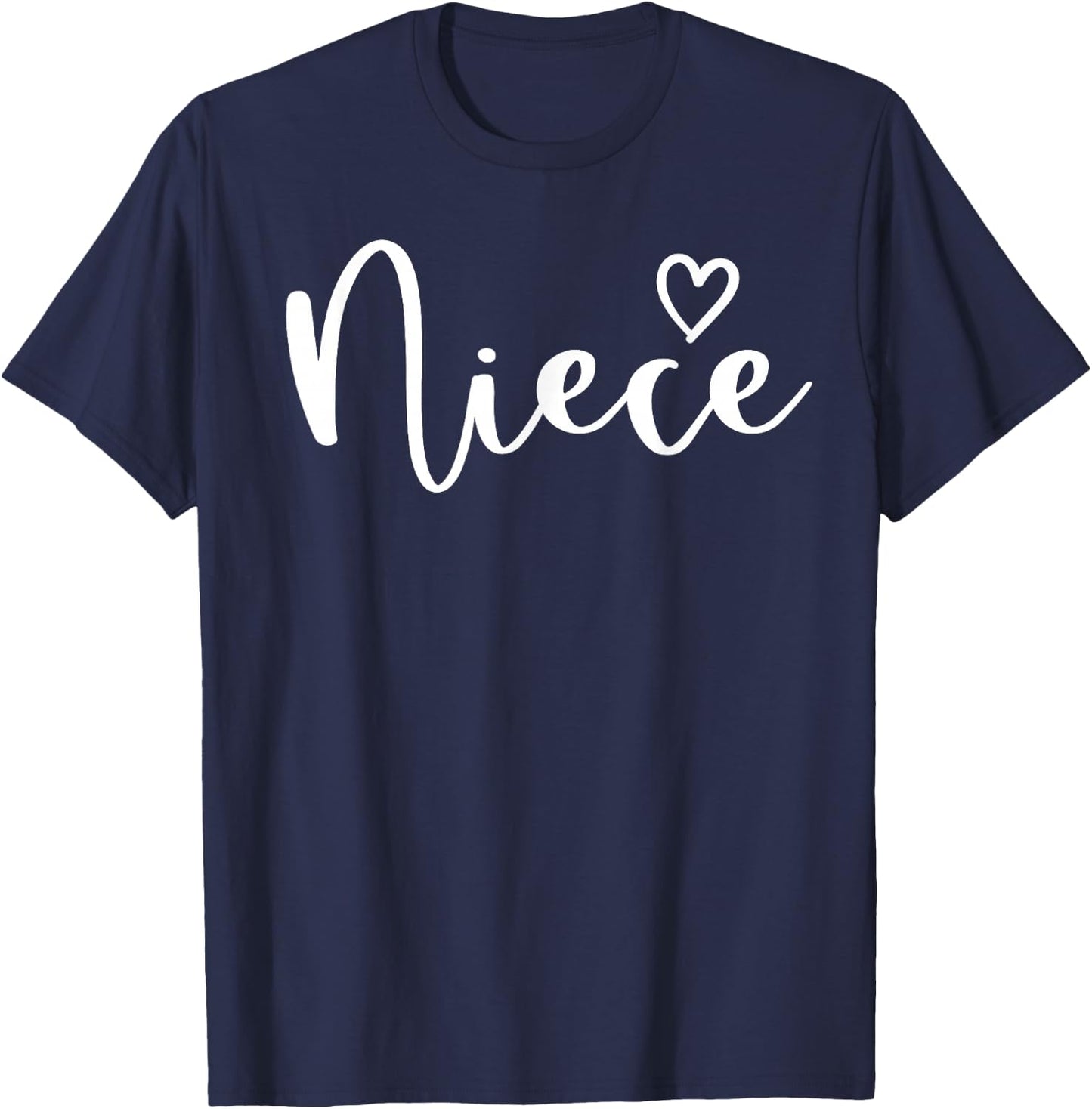 Niece Gifts Heart Mother's Day Niece T-Shirt - T-Shirt | Navy