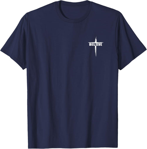 Believe Christian Cross Design for Christians Men Women