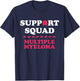 Myeloma Support Squad Blood Cancer Multiple Myeloma T-Shirt - T-Shirt | Navy