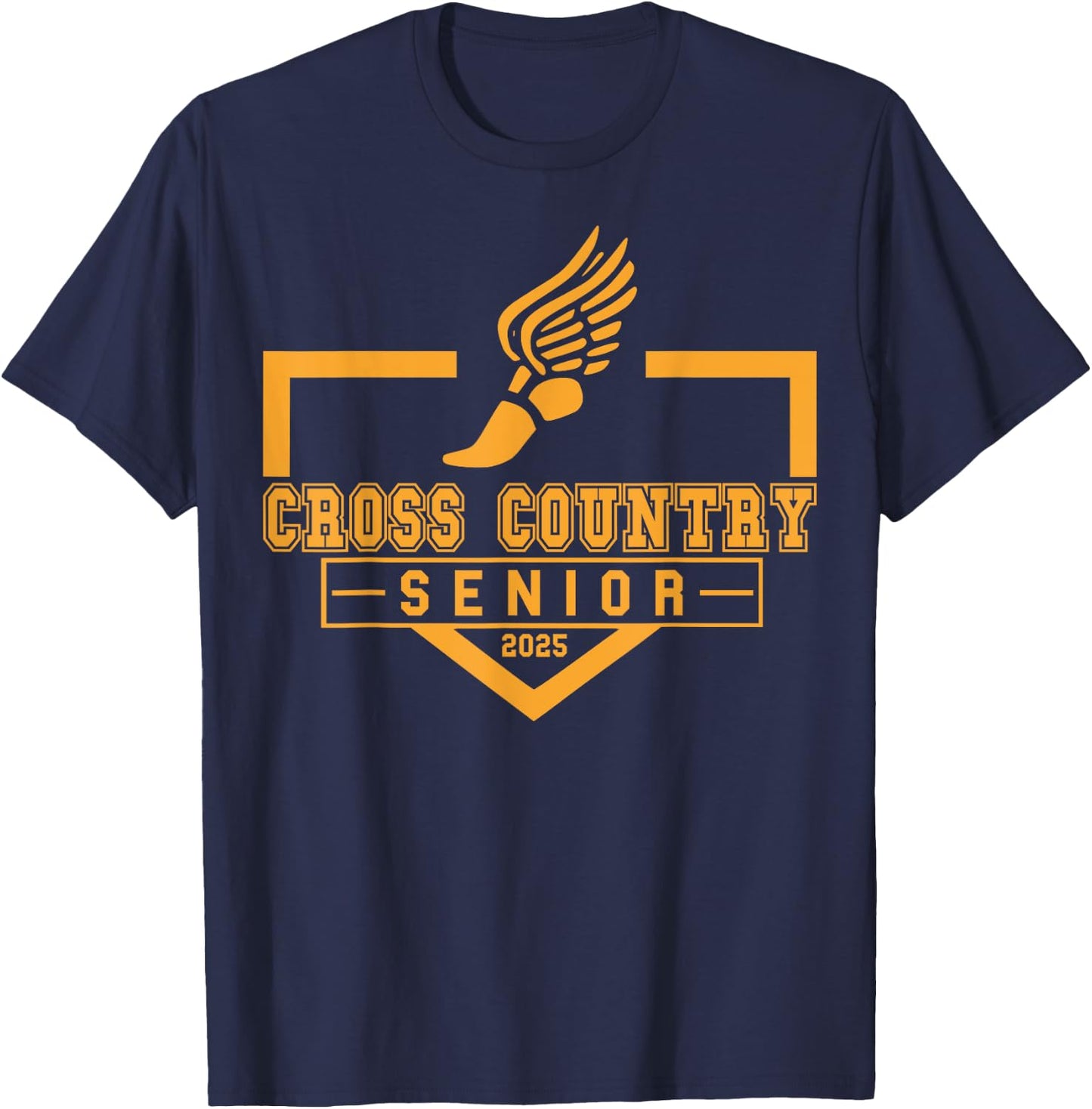 Cross Country Senior Night Senior 2025 Graduation Party 11 T-Shirt - T-Shirt | Navy