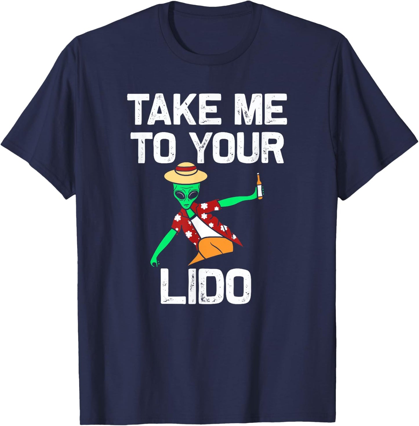 Take me to your Lido | Funny Cruise Vacation gift T-Shirt - T-Shirt | Navy