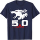 5.0 Coyote Distressed Gift For Adorable Animals Lovers T-Shirt - T-Shirt | Navy