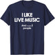 LIVE MUSIC Concert T Maybe 3 People T-Shirt - T-Shirt | Navy