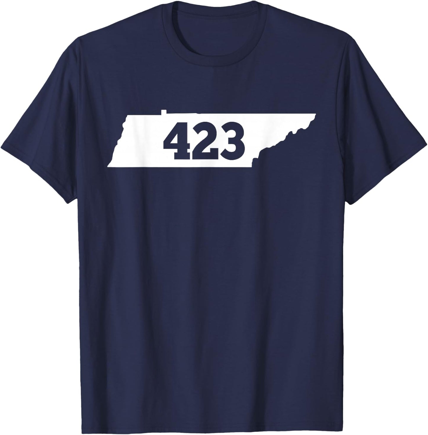 Tennessee 423 Area Code T-Shirt - T-Shirt | Navy