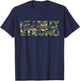 Hillbilly Strong Camouflage Country Rural Life Design T-Shirt - T-Shirt | Navy